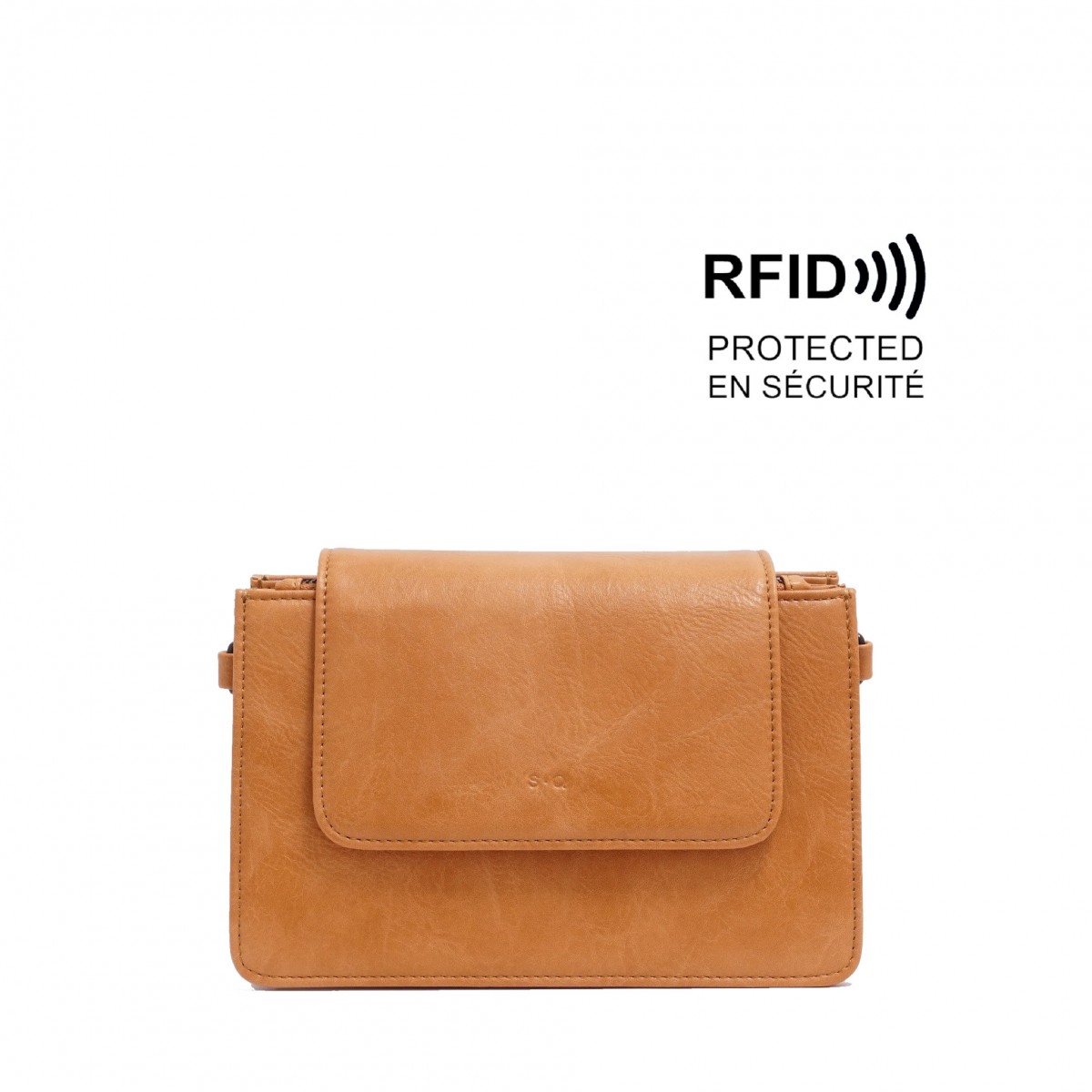 Monique Crossbody Wallet - Saddle Tan 
